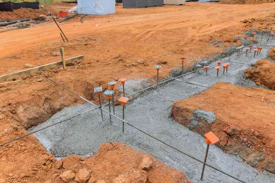 The process of reinforcing cement concrete